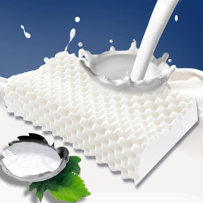 Таиланд чистая натуральная латексная подушка для коррекции шеи Защита позвонков