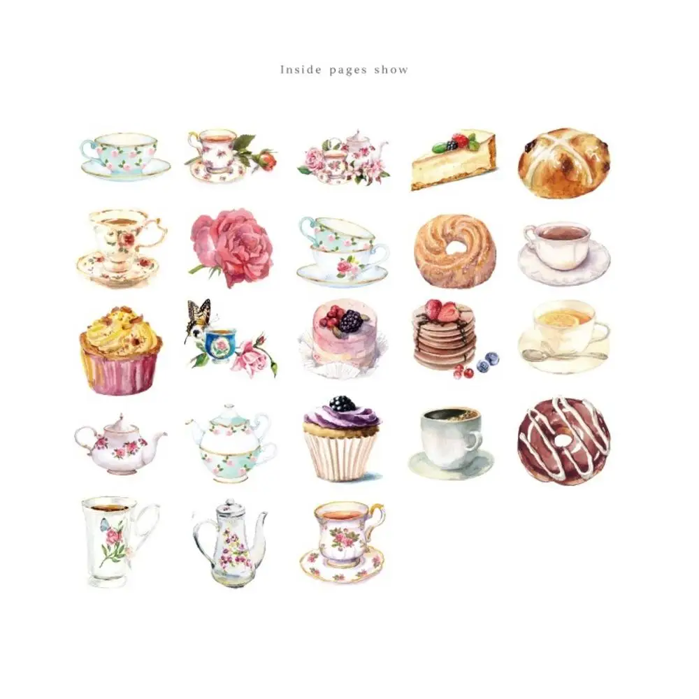 

46pcs/set Retro Style Afternoon Tea Paper Sealing Stickers Scrapbooking DIY Journal Sticker Decorative Diary Stationery