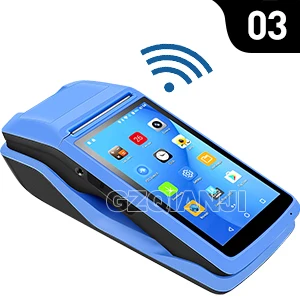 Android PDA NFC пос чековый Билл Термальность Wi-Fi Bluetooth мобильный принтер 58 мм Беспроводной портативный терминал PDA, камера для мобильных устройств