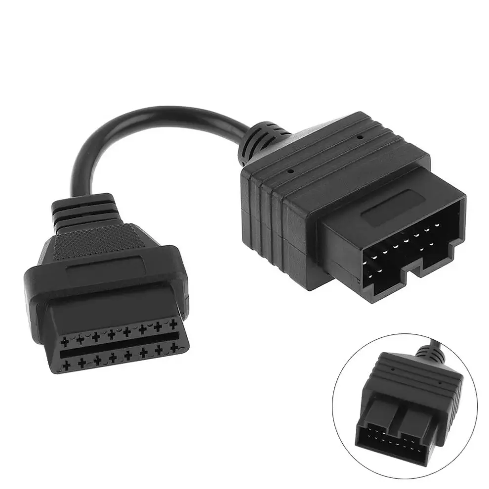 OBD II OBD2 20 Pin папа до 16 женский автомобильный диагностический инструмент