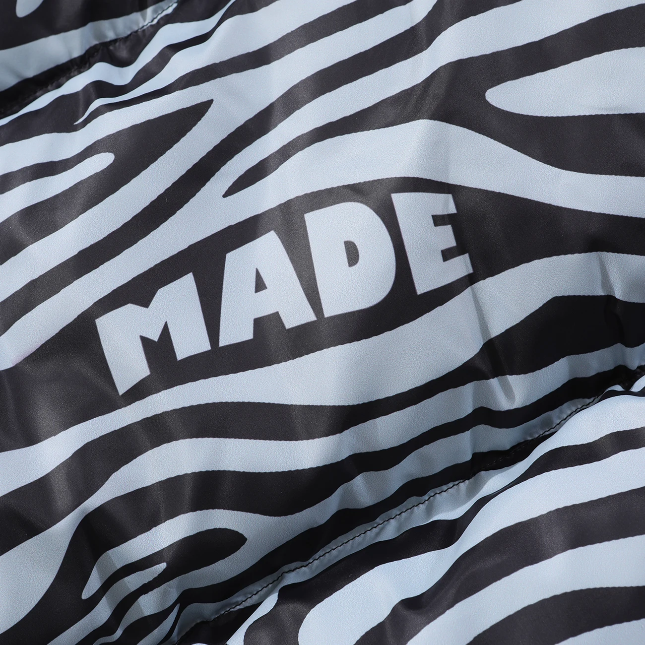 

Hip Hop Parka Jackets Men Streetwear Zebra Pattern Stitching Hooded Padded Jacket 2021 Winter Harajuku Cotton