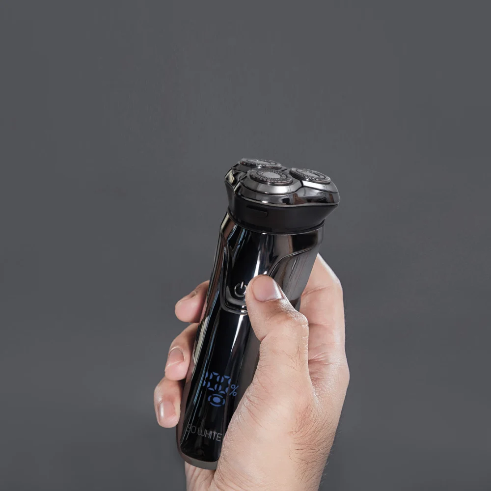 Электрическая бритва SO WHITE ES03 для сухого и влажного бритья 3 головки моющийся