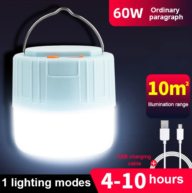

USB LED Camping Light USB Rechargeable Bulb For Outdoor Tent Lamp Portable Lanterns Emergency Lights For BBQ Hiking Drop Ship