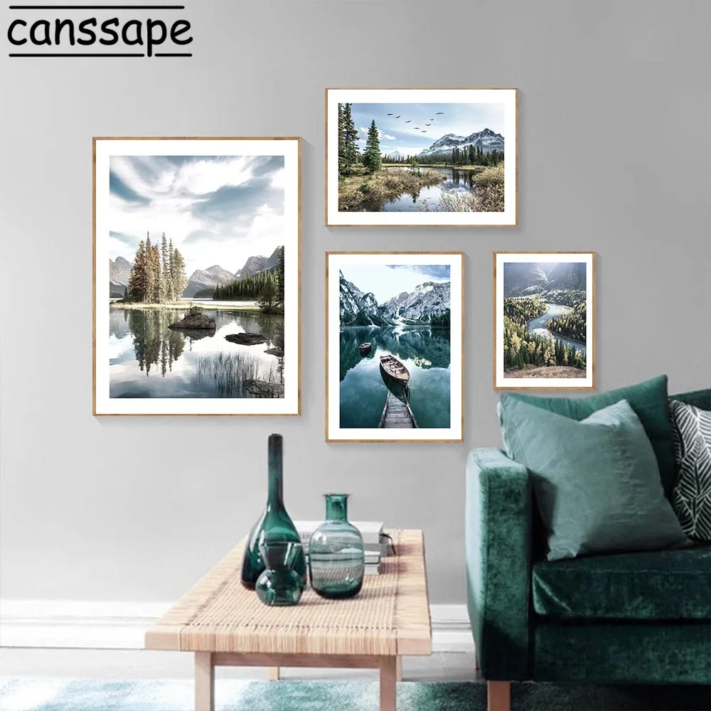 Натуральный печать высокого качества на холсте/пейзажи лес искусство Картины