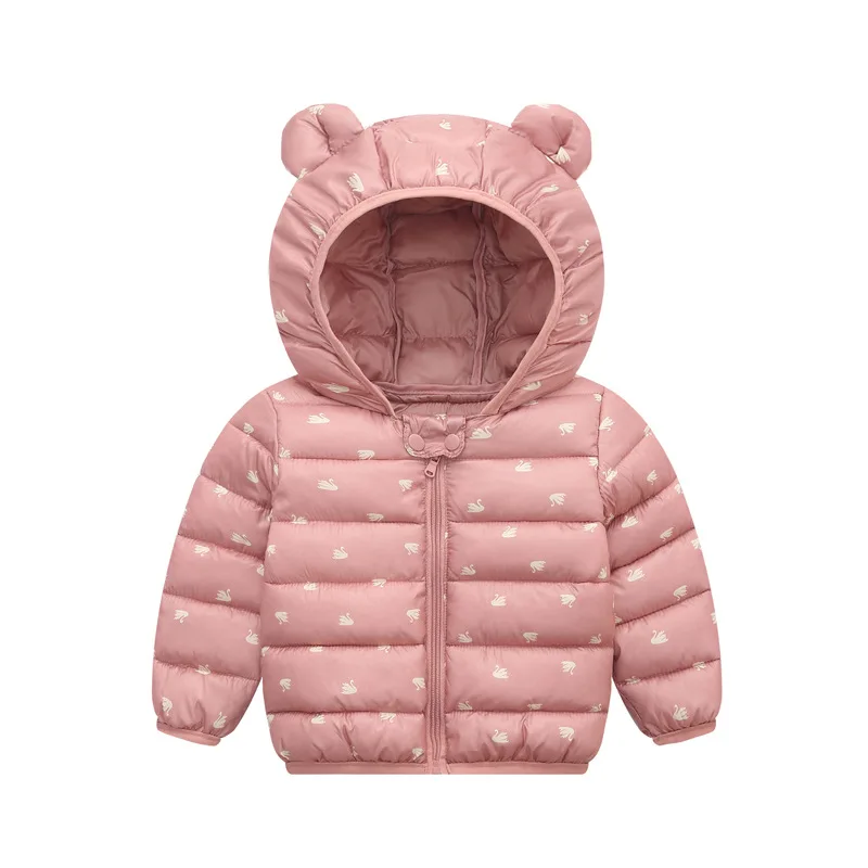 Pink Пальто детское;Пальто для малышей девочка; распашонки для новорожденных года; осенне-зимние куртки для новорожденных; детская куртка; теплая верхняя одежда; пальто для девочек; Одежда для куртка для малыша - Цвет: Pink