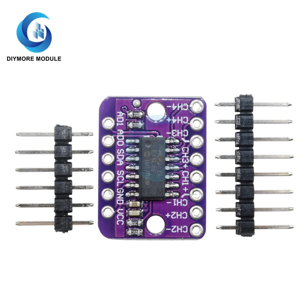 MCP3424 ADC Дельта-Сигма аналого-цифровой преобразователь низкий уровень шума