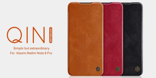 Для xiaomi redmi note 8 pro Чехол Nillkin Qin PU Флип кожаный чехол-кошелек задняя крышка для redmi note 5 pro/6 Pro/7 Pro/8 Pro Чехол
