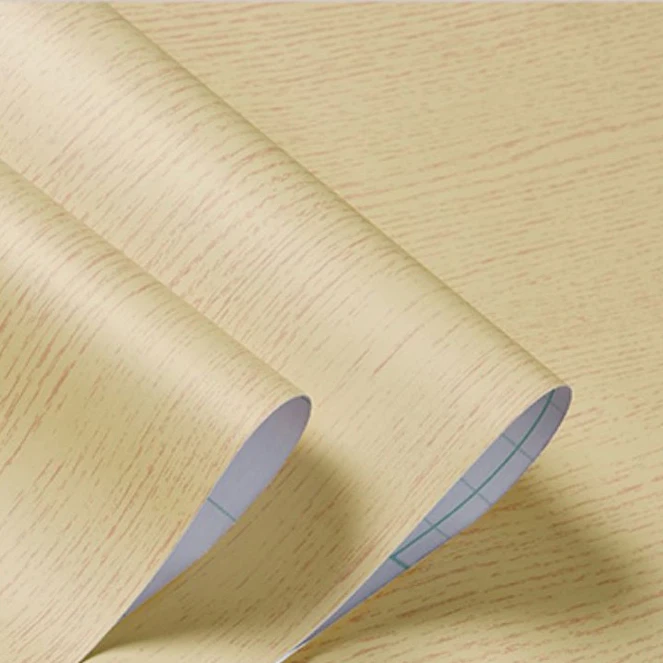 

Modern Removable Self Adhesive PVC Wooden Effect Veneer Decorative Film Furniture Grain Designs Wall Sticker 3d Wood Wallpaper