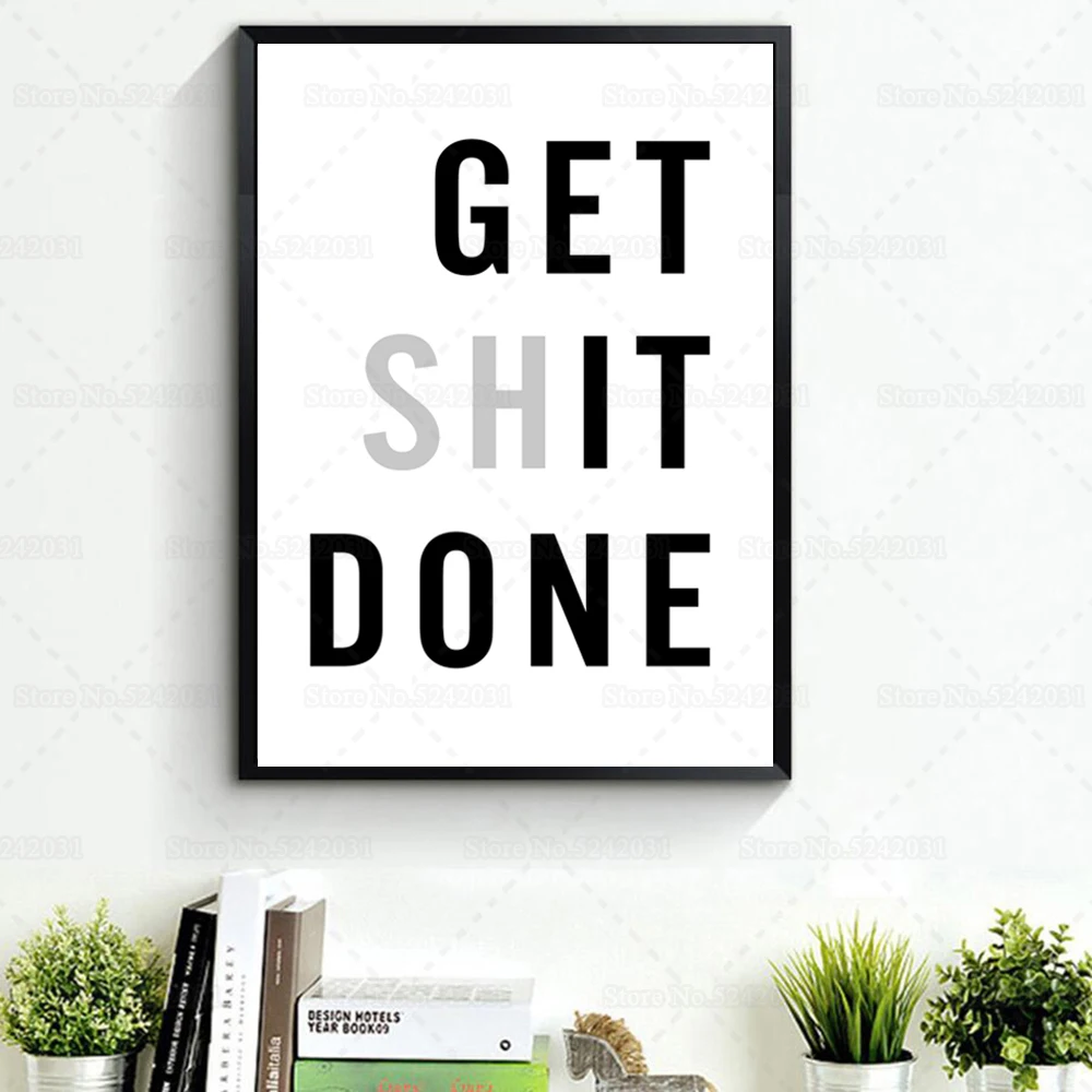 Вдохновленный постер пошив Мотивационная работа сделано только что холст