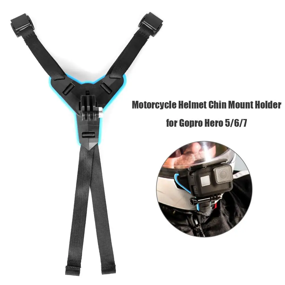 

Motorcycle Helmet Chin Stand Mount Holder for GoPro Hero 8 7 6 5 Xiaomi Yi Action Sports Camera Full Face Holder Bracket