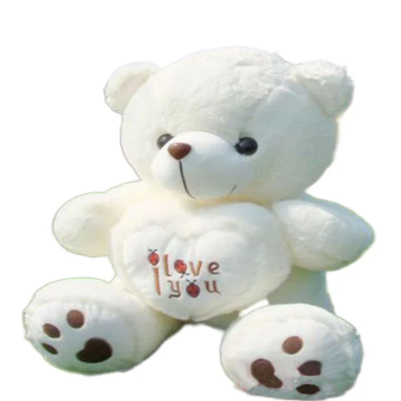 Новый Гигантский Большой Белый плюшевый мишка ручной работы 70 см плюшевое