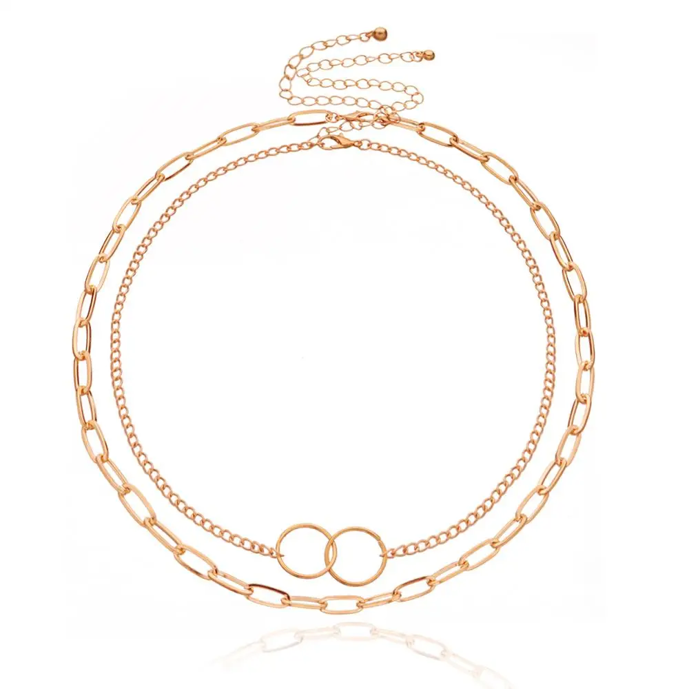 

Boho Coin Shell Rose Pendant Necklace For Girl Moon Crystal Choker Necklaces Women Beach Fashion Statement Jewelry