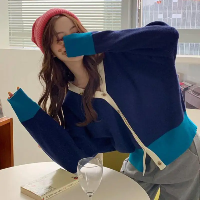 

Новинка; Сезон весна-осень; Женские кардиганы, свитера, модные тонкие женские вязаный свитер Женский Повседневный свитер с треугольным выре...