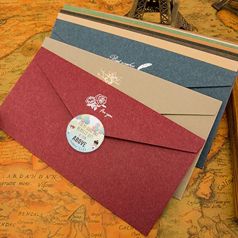 

500 Pcs / Roll Sealing Sticker Labels Christian Terms Sticky Stickers Baking Paper Gift Stickers Holiday Gift Decoration