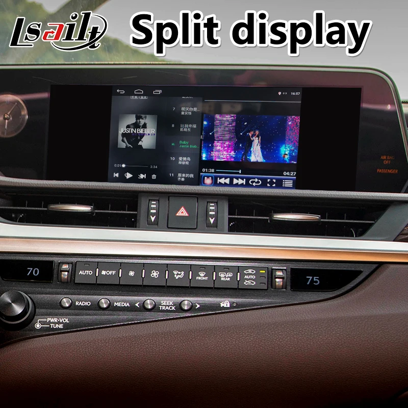 Lsailt Android 7,1 мультимедийный видео интерфейс для Lexus ES300h ES 300h сенсорная панель управления gps навигация 10,25 дюймов экран