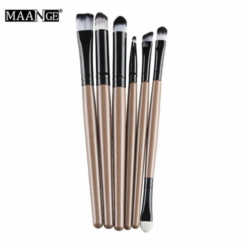 6 шт. кисти для макияжа губ теней век|Аппликатор век| |