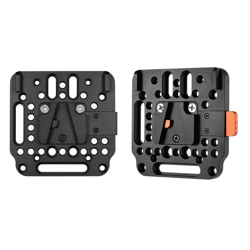 

V-образная БЫСТРОРАЗЪЕМНАЯ пластина из алюминиевого сплава 1/4 дюйма M3 M4, зенкер с резьбой 1/4 дюйма для аккумулятора V-Mount