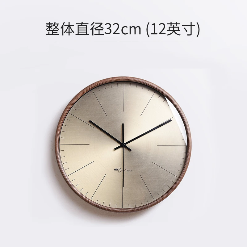 Роскошные креативные золотые настенные часы большие винтажные скандинавские