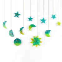 cute moon star sun silicone mold for uv resin epoxy home decoration diy handmade crystal
