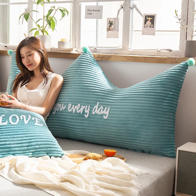 Напольная подушка для кровати Queen King мягкое бархатное сиденье без наполнителя