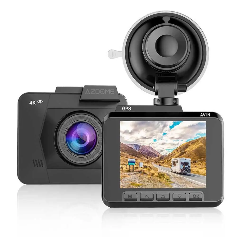 AZDOME M06 g-сенсор 4K Ultra 2160P Wifi видеорегистратор Автомобильная камера с WiFi/gps ночное видение 24 часа монитор парковки