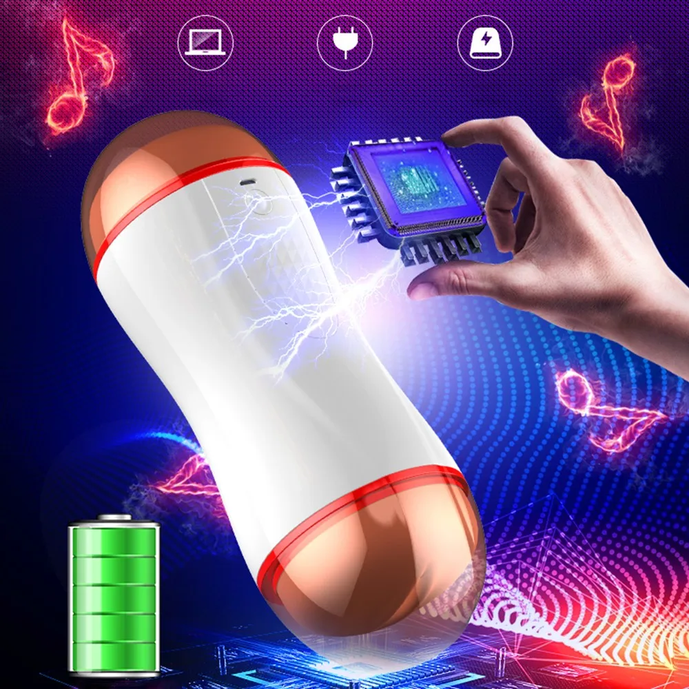 Автоматический мужской мастурбатор с двойной головкой анальный вагинальный