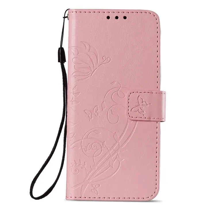 Pink Для Apple iPhone X XS XR 11 Pro Max 8 7 6s Plus SE 5 5S 5C 4 4S Чехол-книжка кожаный чехол для телефона для ipod 6 Чехол-бабочка P03F - Цвет: Pink