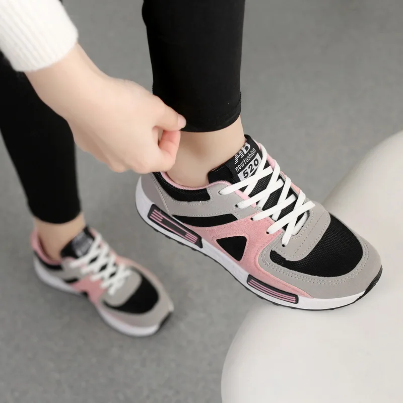 Spring Autumn Sports Women's Shoes Casual Shoes Fashion Students Breathable Board Shoes Flat Running Shoes Platform Women Shoes