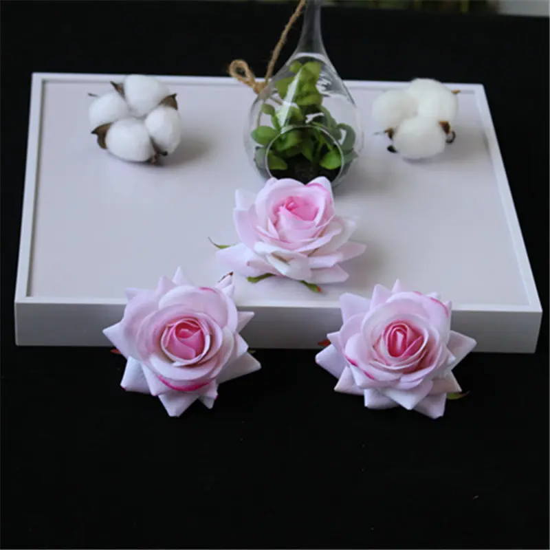 Изготовленный На Заказ искусственный Шелковый цветок с розами розовый