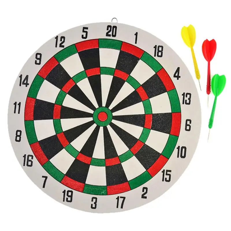 

1pcs Double Sided Dart Board And Darts Game Set Perfect For Man Cave Game Room Kids Decoration Thickened Foam Dart Accessor X1w8