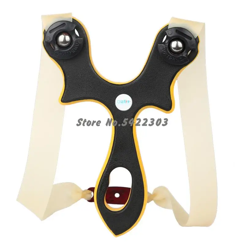 

Binding Card Ball Slingshot Catapult Outdoor Leisure Shooting Competition Can Install Flat Rubber Band Round Shots