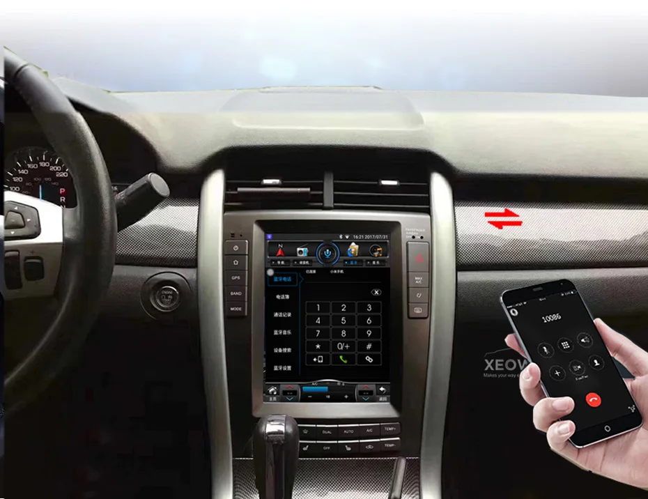Четырехъядерный Android 8,0 Автомобильный gps навигатор стерео радио для Ford edge 2011 2012 2013 Телец wifi mirrorlink a/c bluetooth