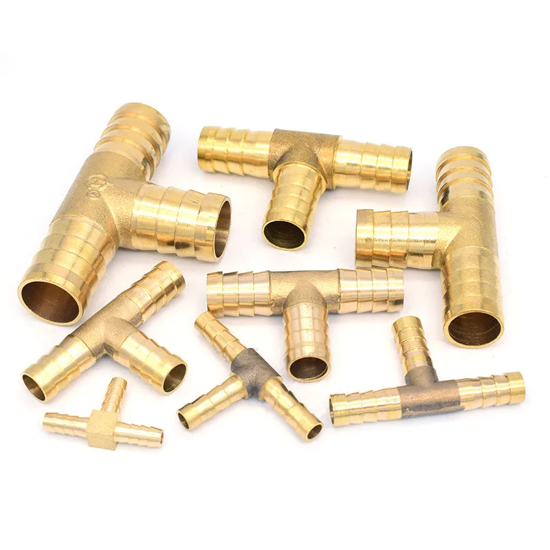 Латунный фитинг для труб с зазубринами 2 3 4 ходовой соединитель мм 5 6 8 10 12 16 19