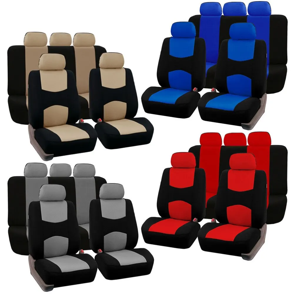 

4 Colors Style Front Rear Universal Car Seat Covers Luxury Cute Auto Car Seat Covers Vehicles Accessories New
