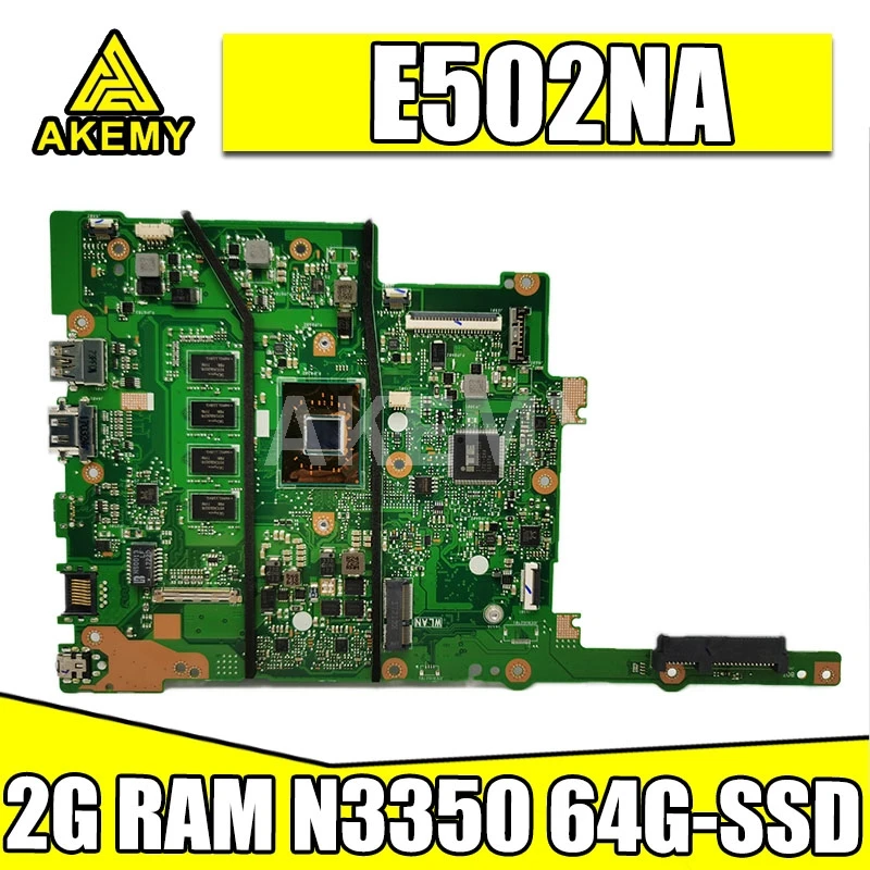 

Новая материнская плата E502NA 2 ГБ RAM / N3350U с 64G-SSD для ASUS E502N E502NA E402N E402NA Laotop материнская плата