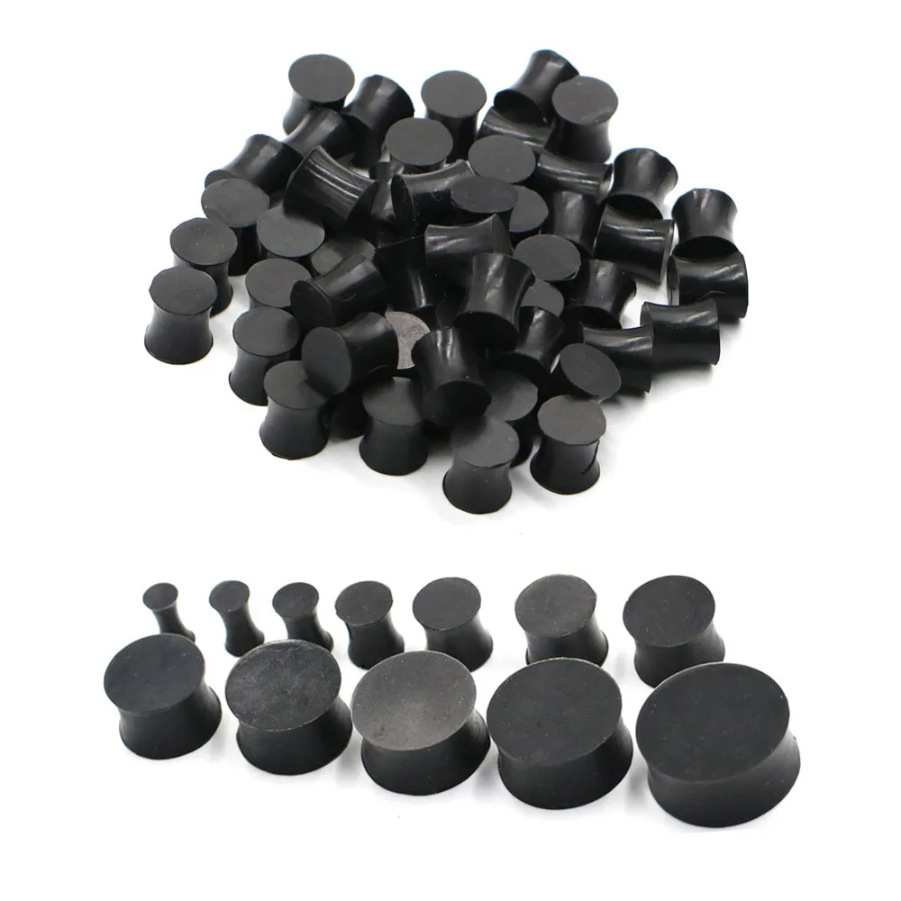 2 шт./компл. черный акрил наколки седло затычка для ушей туннельный расширитель