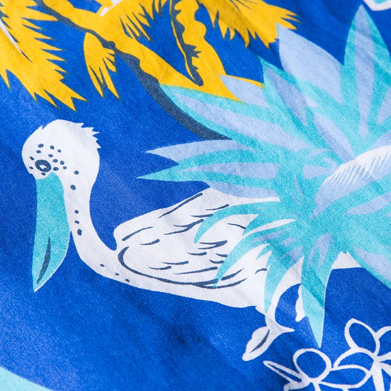 Летняя мужская рубашка с принтом пляжная одежда дышащая Свободная блузка на