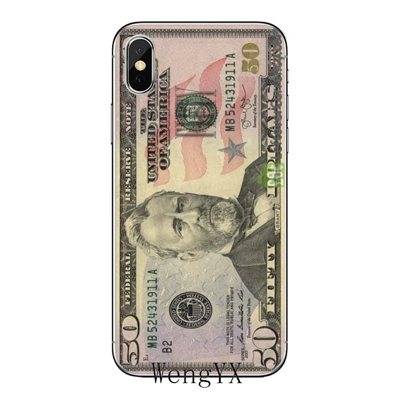 Для iPhone 11 pro XR X XS Max 8 7 6s plus SE 5s 5c iPod Touch 5 6 Чехол для денег долларов купюр Бен Франклин - Цвет: Ben-Franklin-A-03