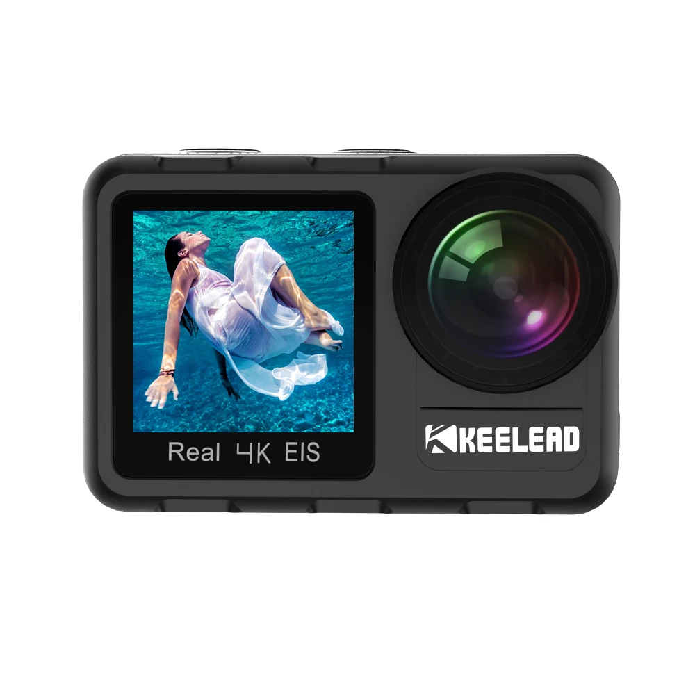 للبيع Keelead K80 4K 60FPS 20MP 2.0 اللمس LCD EIS شاشة مزدوجة واي فاي كاميرا ويب مقاوم للماء خوذة الرياضة كاميرا فيديو K80 عمل الكاميرا