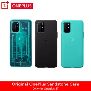 Original Official Anti-fall Sandstone Phone Case For OnePlus 8T Cover Matte Silicone OnePlus 8T Protective Case