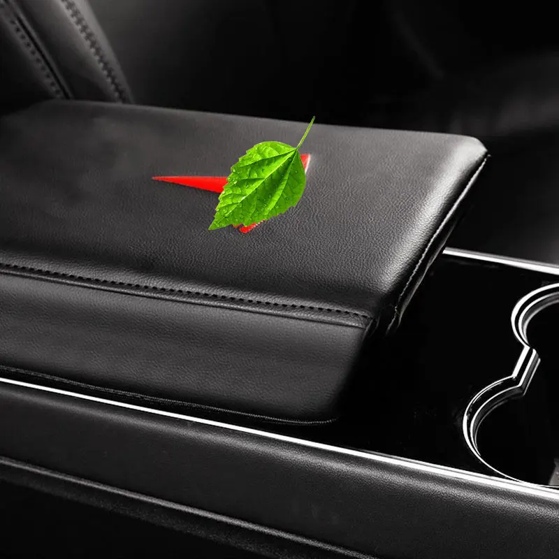 Черный кожаный подлокотник для Tesla model 3 | Автомобили и мотоциклы