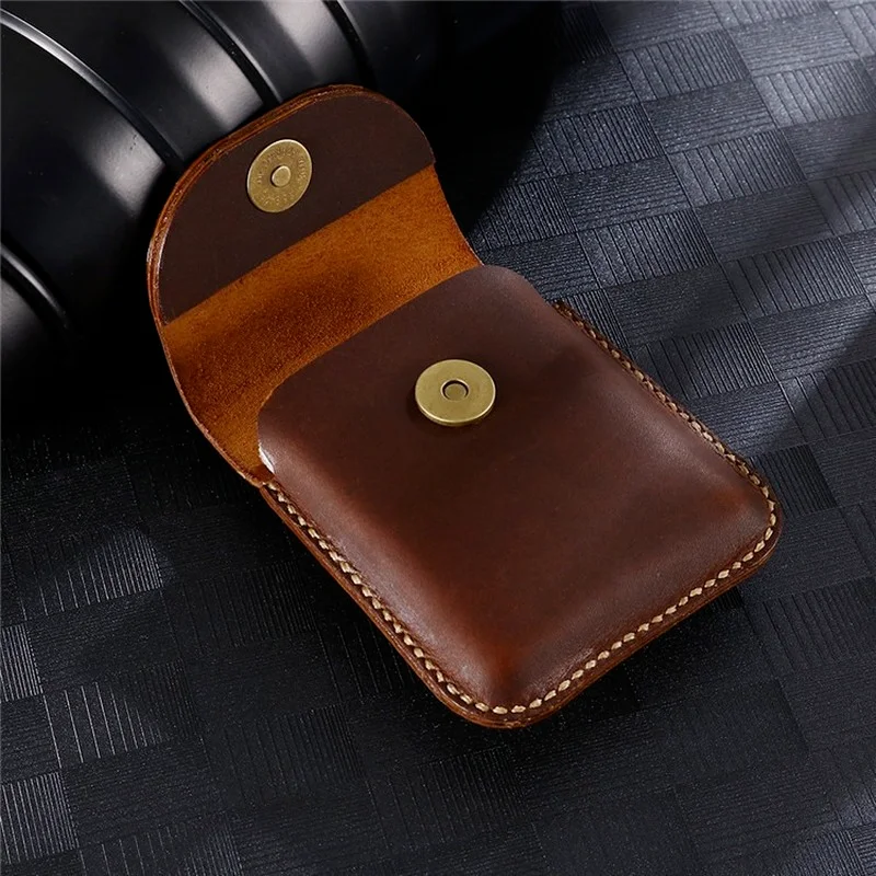genuine leather phone bag cover for samsung galaxy z flip 5g belt clip hoster case for galaxy z flip waist bag coque free global shipping
