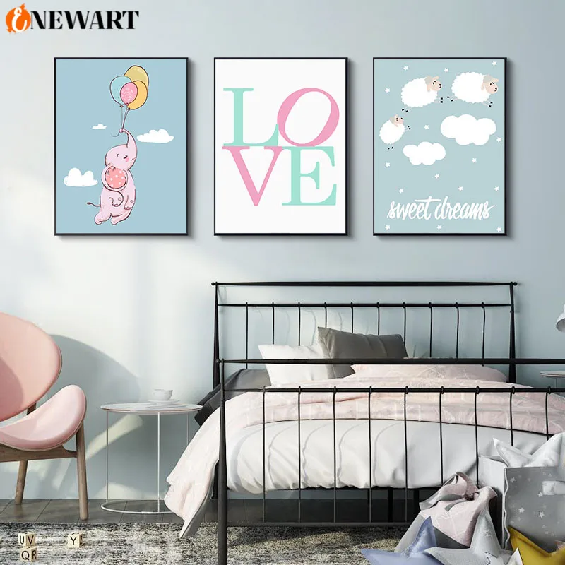 Декоративная картина для детской комнаты мультяшный постер с изображением