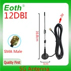 EOTH 1 2 шт. 5G Wifi антенна SMA Male 12dbi 5G антенна с высоким коэффициентом усиления IOT Магнитная Базовая присоска 3 метра Удлинительный кабель Wi-Fi маршрутизатор