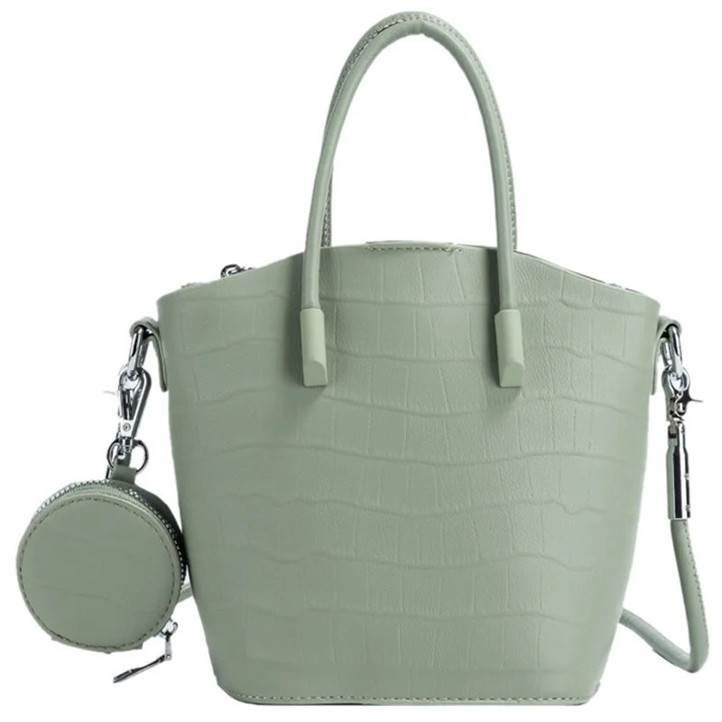 

[BXX] Crocodile Pattern Crossbody Bucket Bags For Women 2021 Summer Branded Shoulder Bag Luxury Ladies Travel Hand Bag HU048