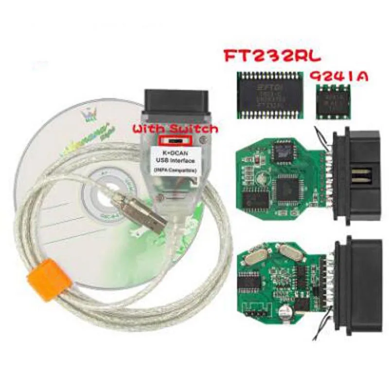 Высокое качество FT232RL FT232RQ полный чип PCB для INPA K DCAN + может USB Диагностический