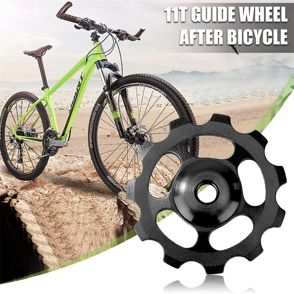 

Задний переключатель передач 11T из алюминиевого сплава для горного велосипеда, шкив-джоки, направляющая для дорожного велосипеда, аксессуа...