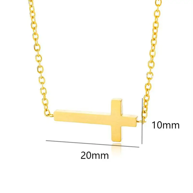 

Jesus Cross Necklaces For Women Men Vintage Christian Crucifix Religious Stainless Steel Jewelry Collier Femme Gold Chain Choker