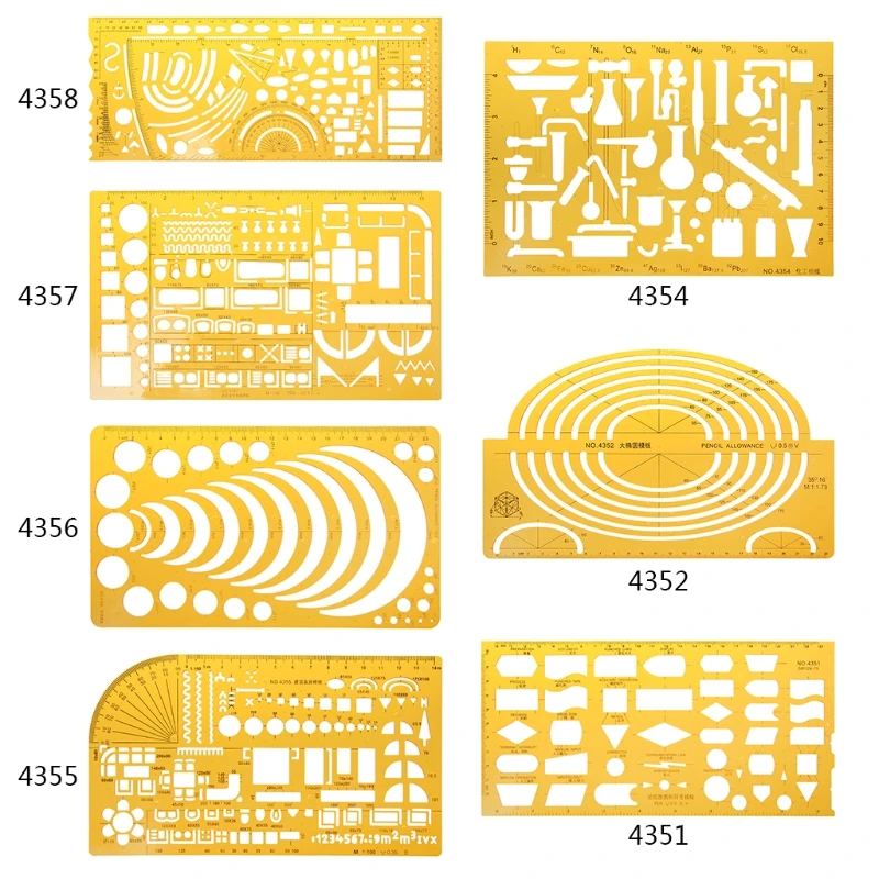 

Geometric Electrician Formwork Template Ruler Stencil Drawing Measuring Tool