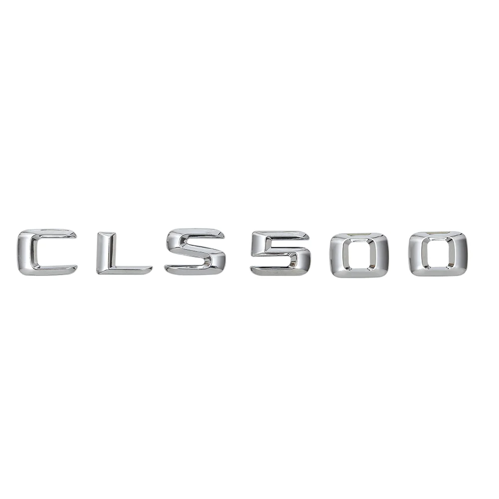 

Sliver " CLS 500 " Car Trunk Rear Letters Word Badge Emblem Letter Decal Sticker Stickers for CLS Class CLS500